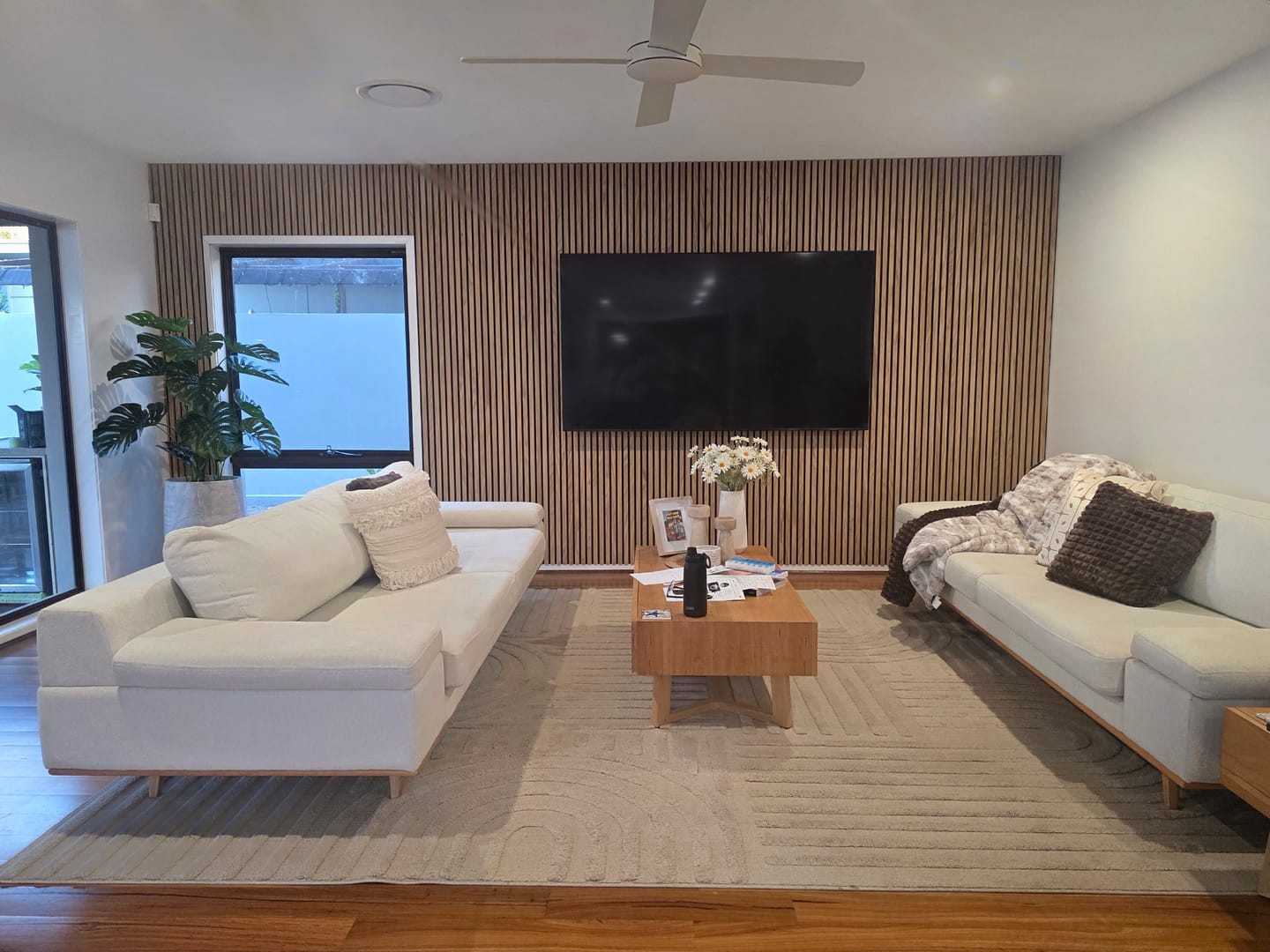 Customer photo review of Coastal Oak | Acoustic Panel 2.8M
