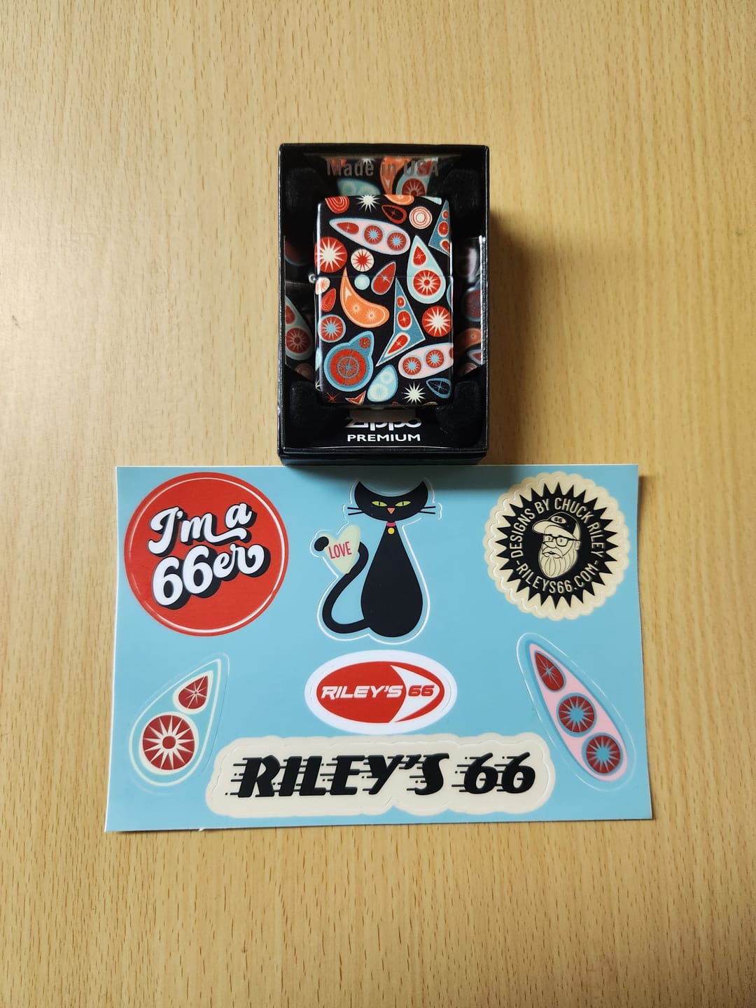 Customer photo review of Original Riley's 66 Tail Lights Zippo Lighter