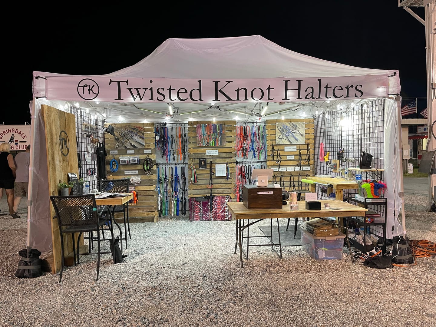 Customer photo review of Custom canopy valance banner for 10x 10 canopy