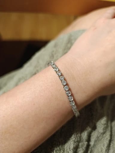 Customer photo review of Bracelet tennis (argent)