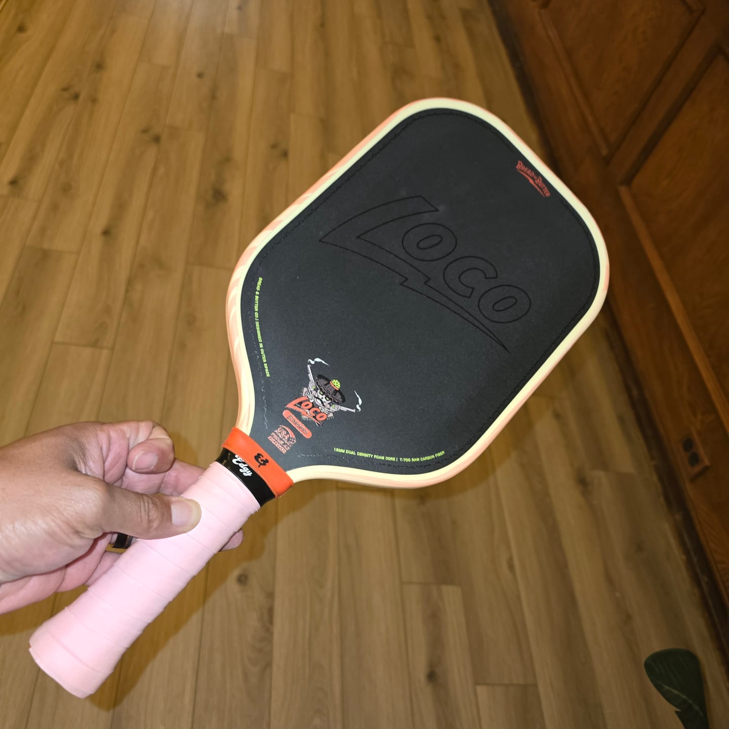 Customer photo review of Groovy Coral Edge Tape (3 pack) - Pickleball Paddle Edge Tape