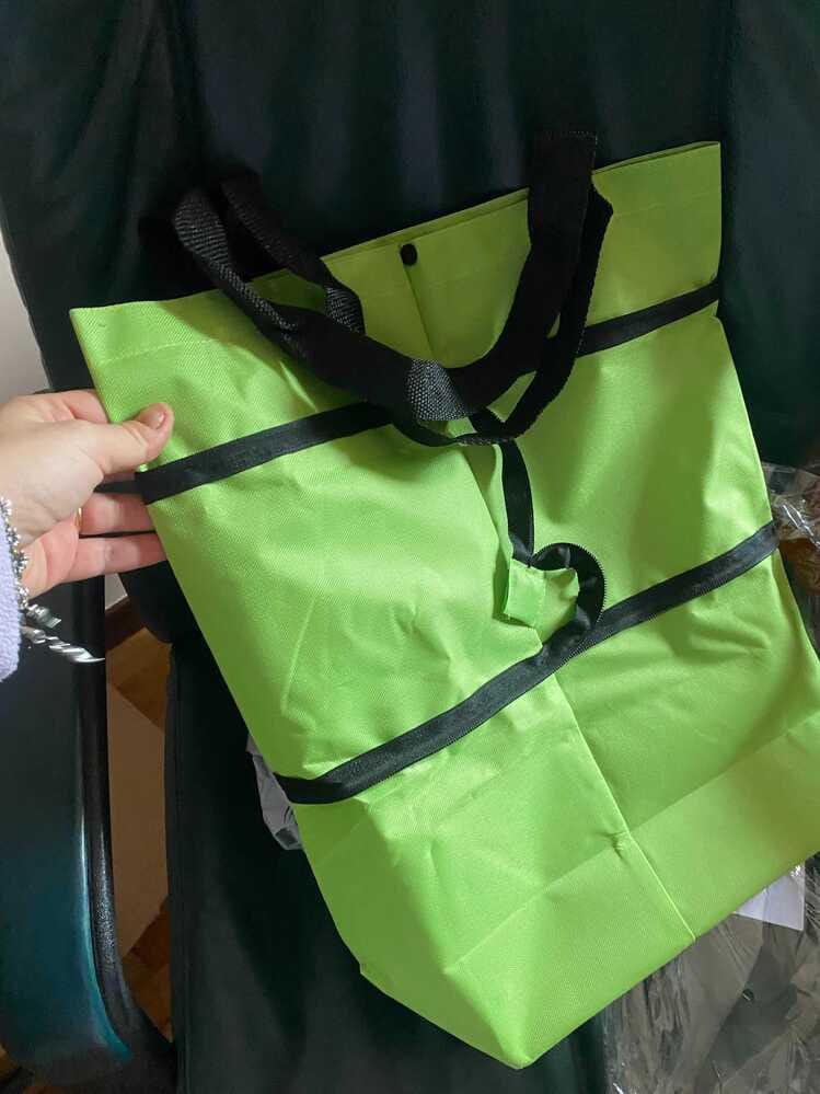 Customer photo review of FlexiBag™ - Bolsa de Compra Plegable con Ruedas