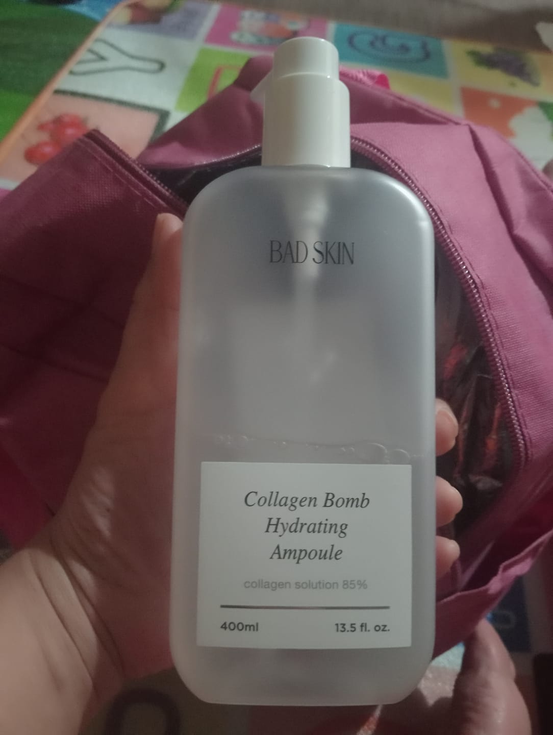 Customer photo review of Bad Skin™ Korean Collagen Bomb Hydrating Ampoule