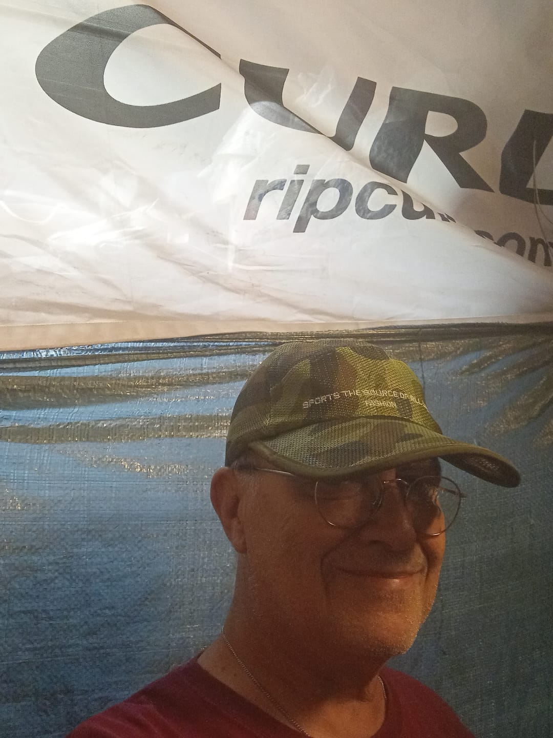 Customer photo review of Casual Shield Embroidered Mesh Baseball Cap