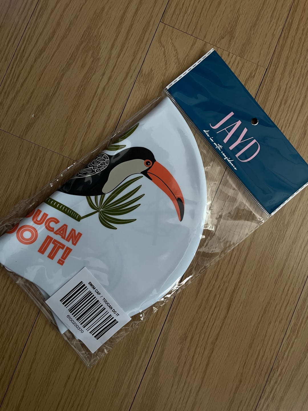 Customer photo review of JAYD Swim Cap - Toucan Do It