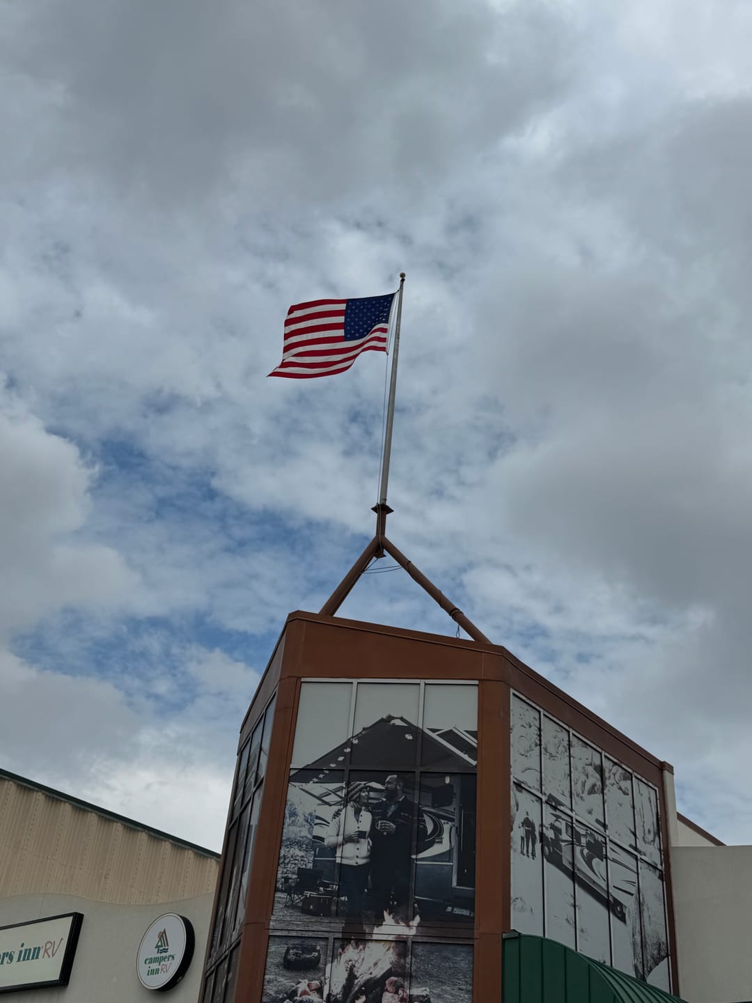 Customer photo review of 6' x 10' American Flag