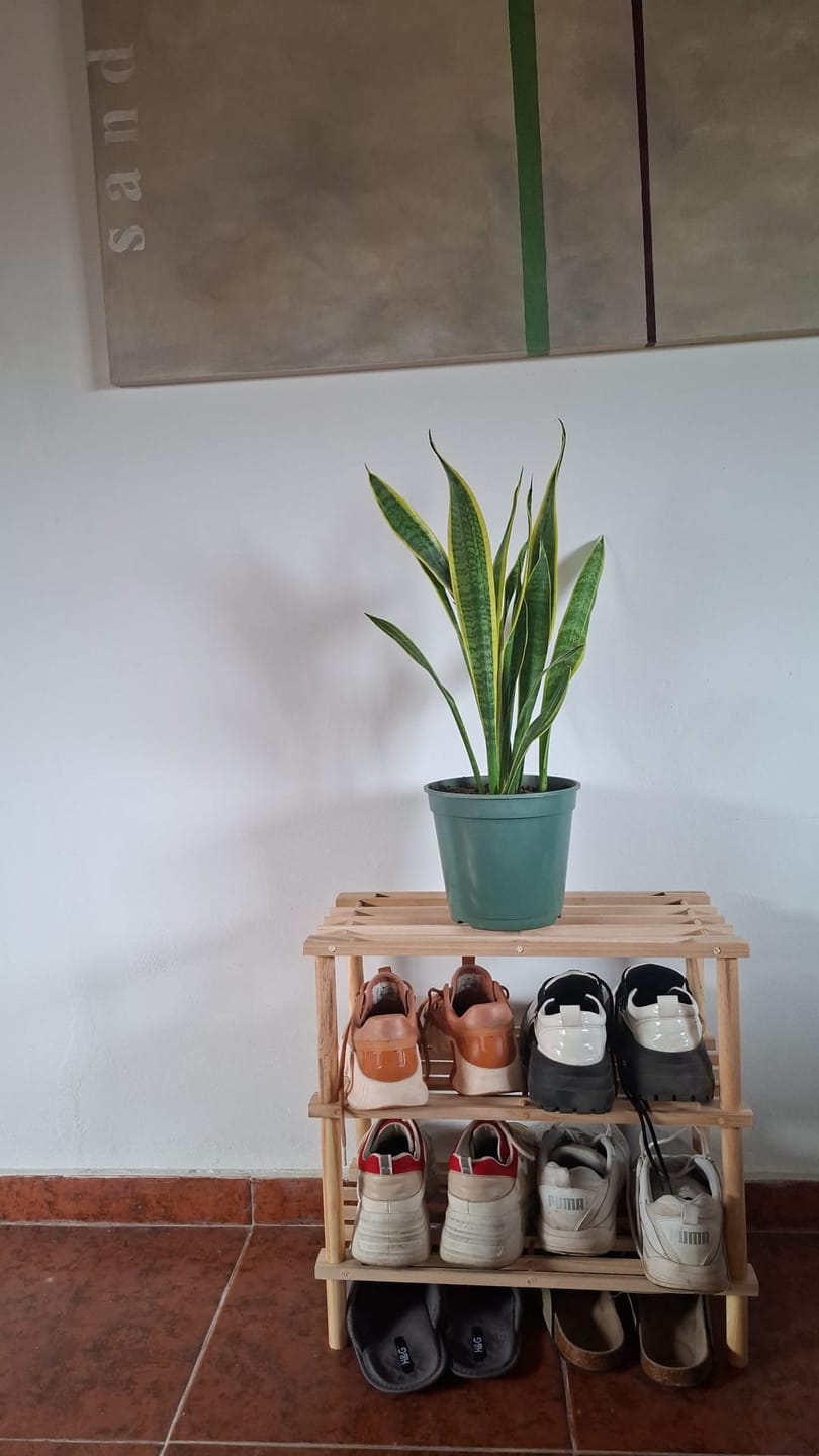 Customer photo review of Zapatero Organizador Bambú 3 Niveles 50x26x48,5 cm