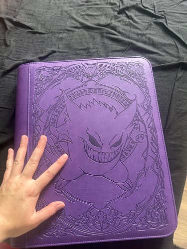 Customer photo review of Purple Evil - Toploader Trading Card Binder