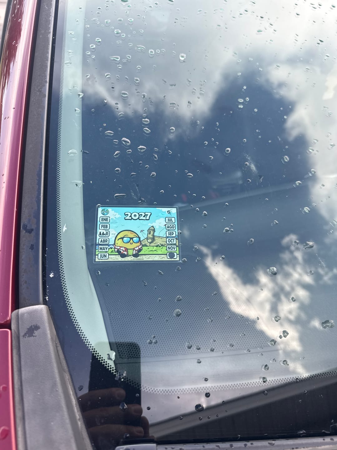 Customer photo review of Queni en el Viejo San Juan - Marbete Sticker