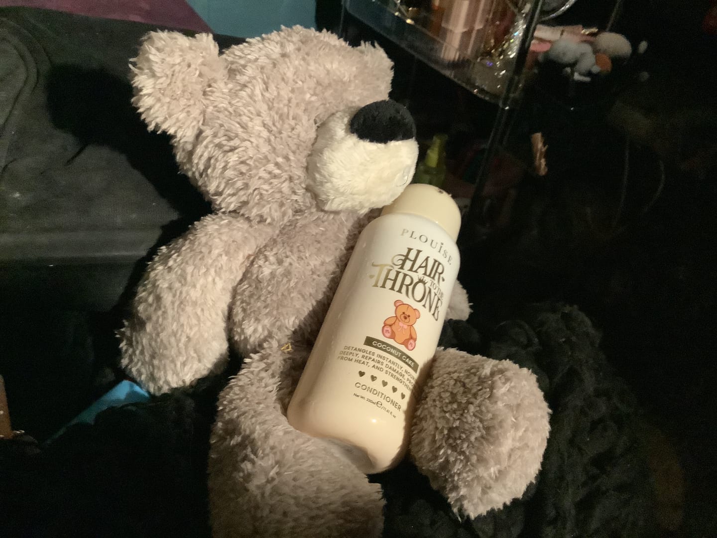 Customer photo review of Teddy Hair To The Throne Conditioner