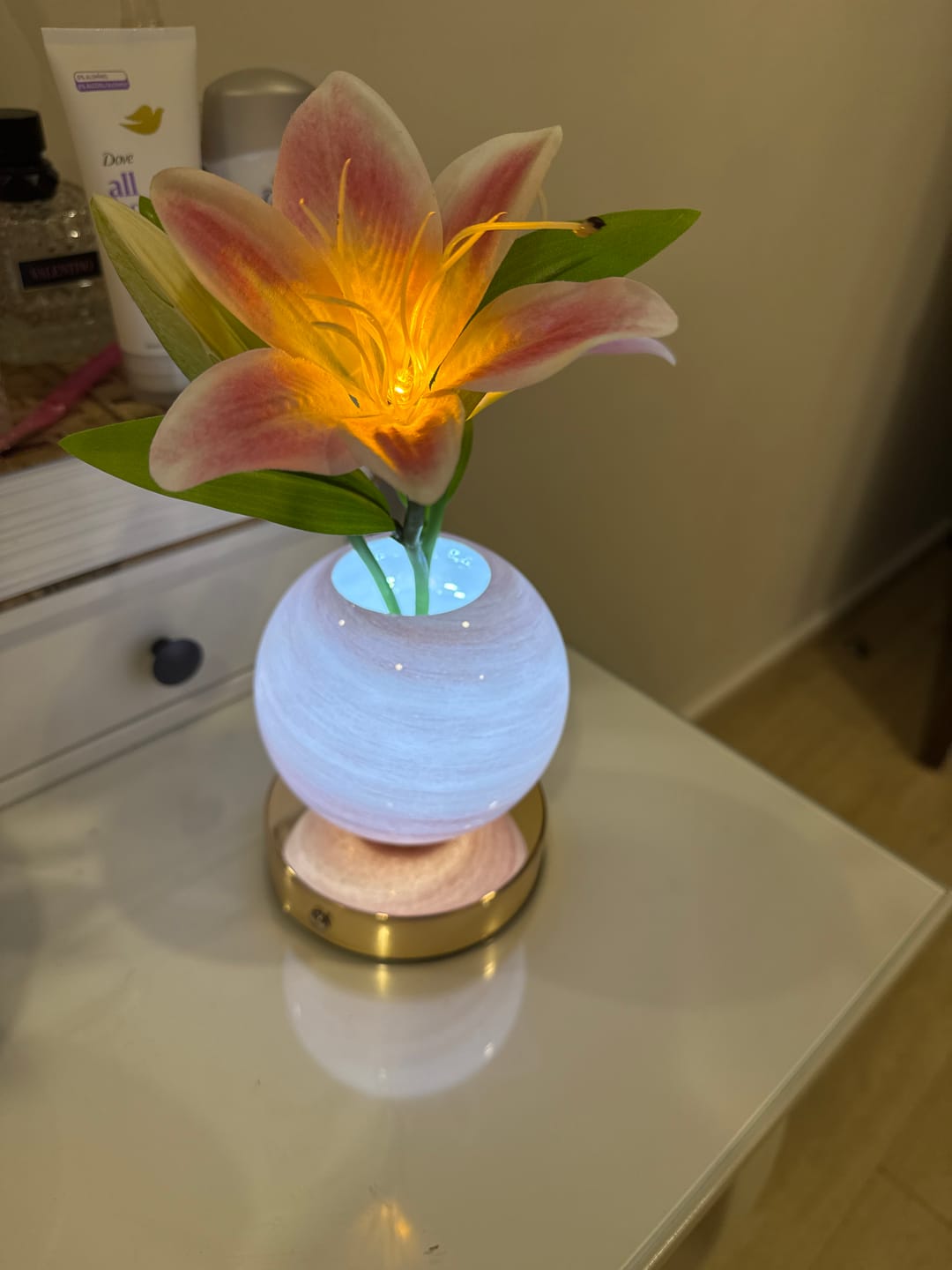 Customer photo review of Lily Bloom Lamp