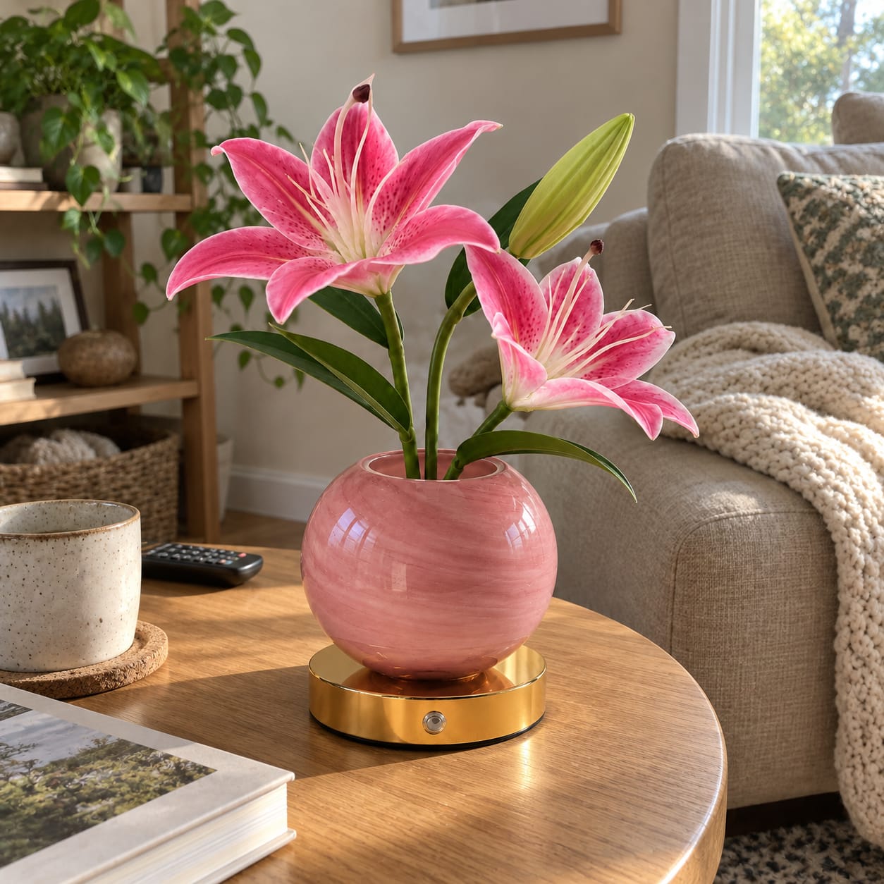 Customer photo review of Lily Bloom Lamp