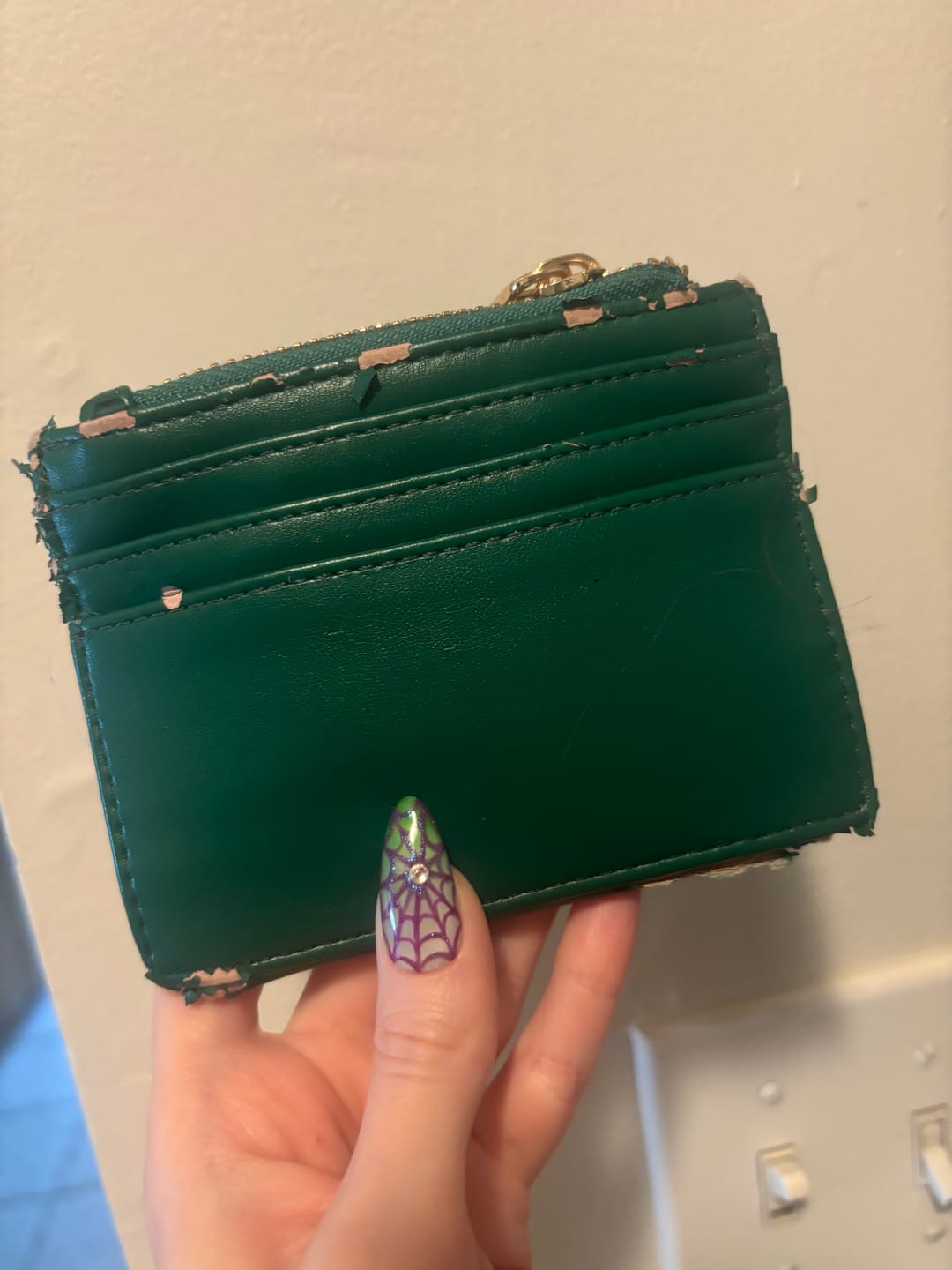 Customer photo review of Sam Vegan Wallet