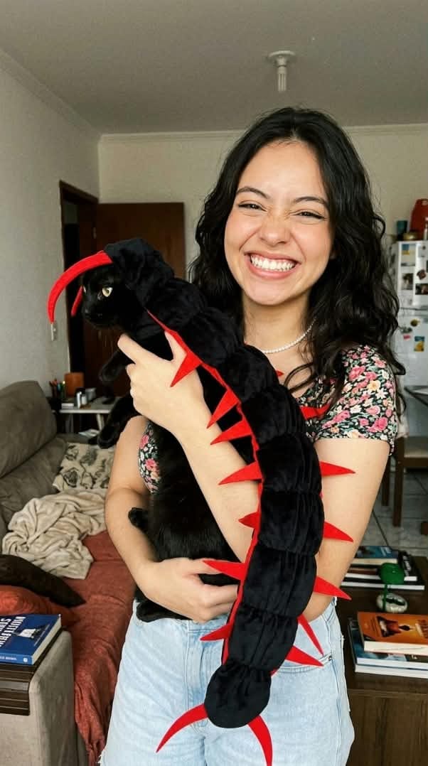 Customer photo review of traje de gato 3D centipeda