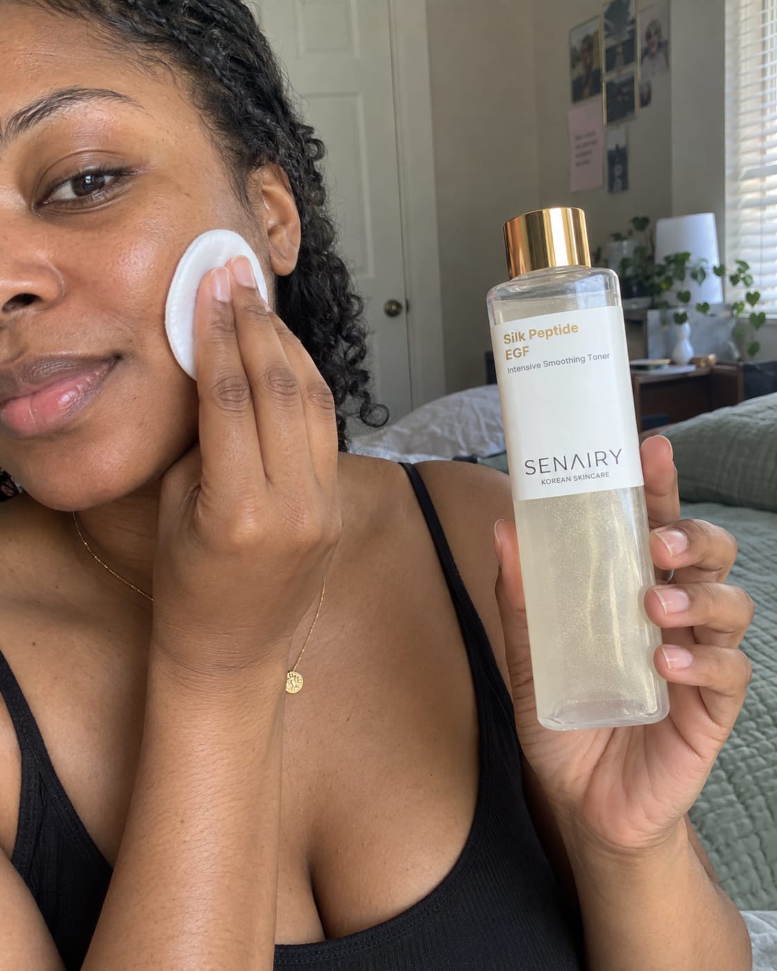 Customer photo review of Silk Peptide EGF Toner For Sagging Skin