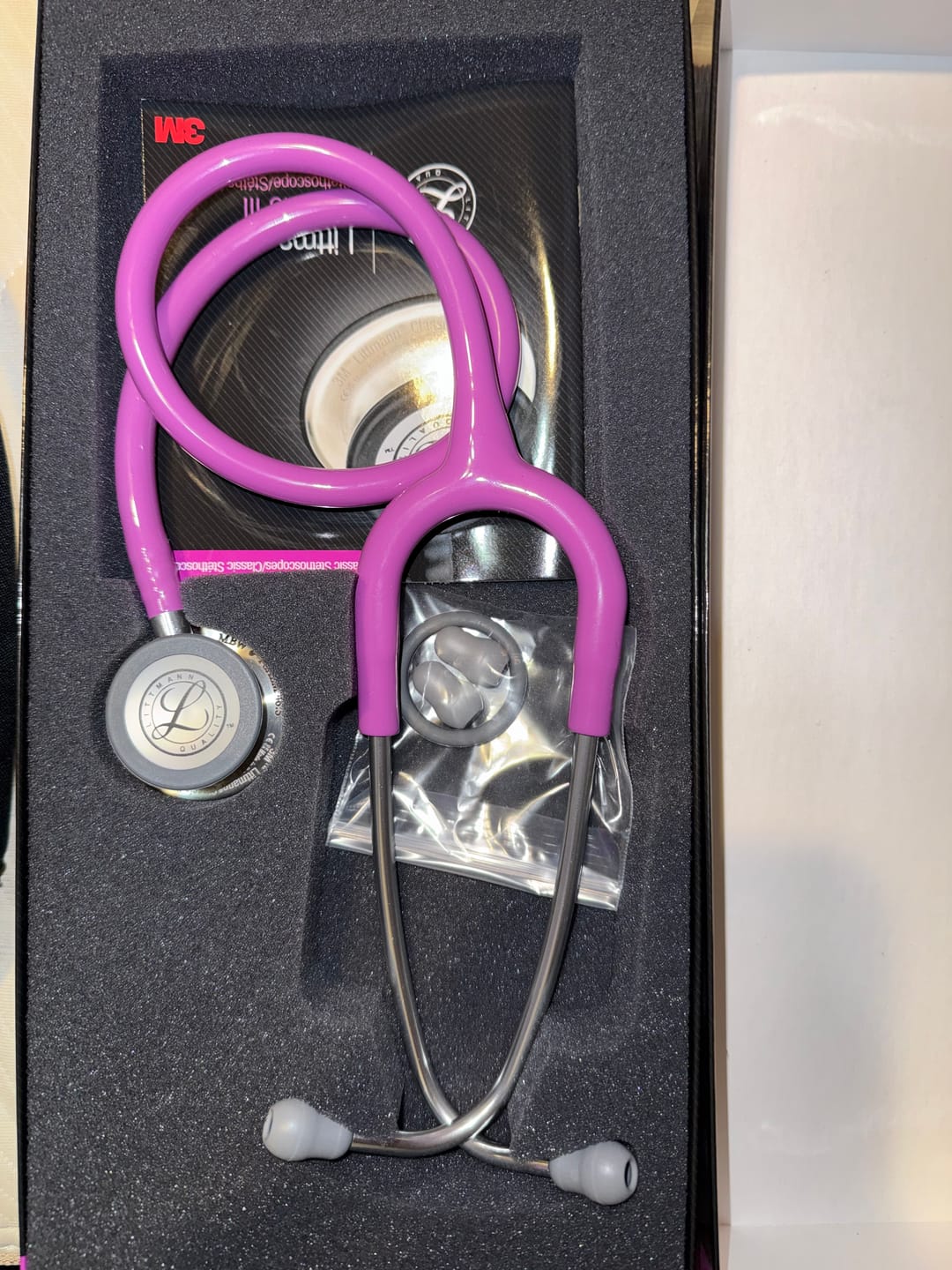 Customer photo review of Littmann Classic III Monitoring Stethoscope: Lavender 5832
