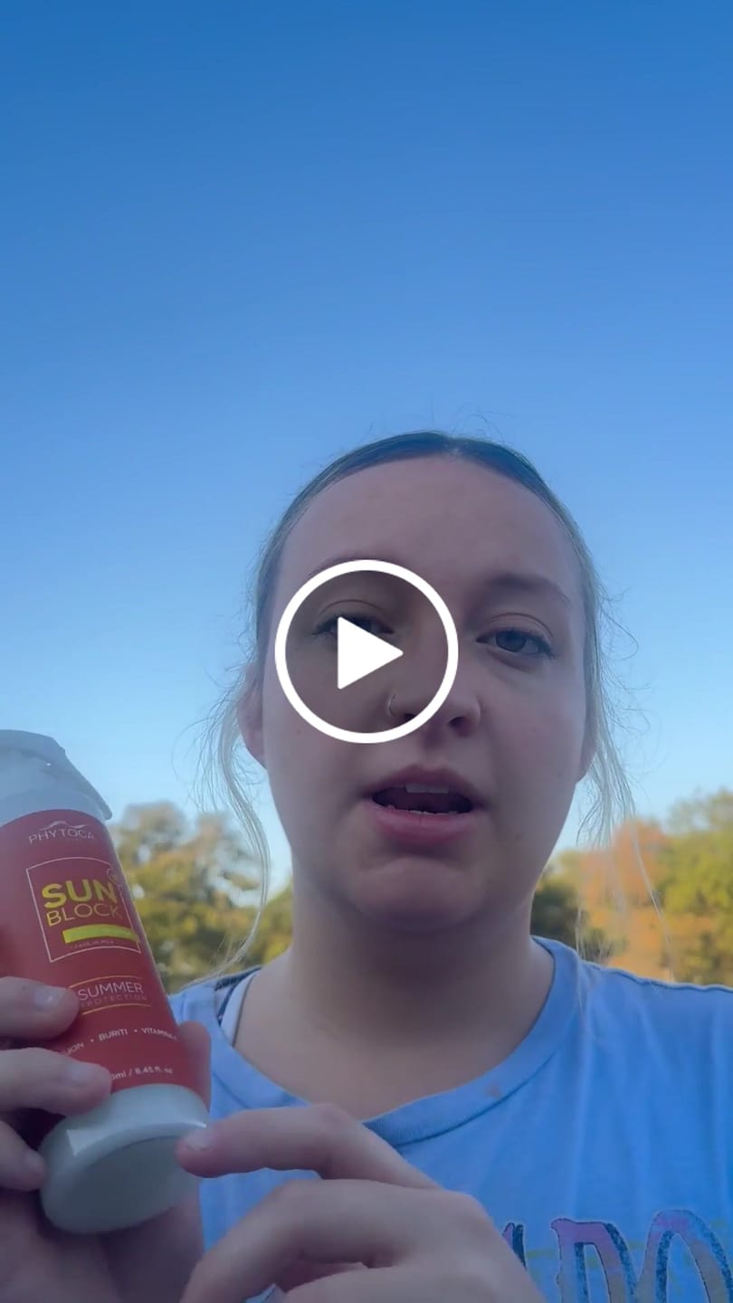 Customer video review of SunBlock Leave-in Milk
