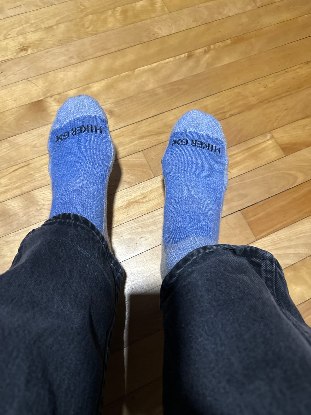 Customer photo review of J.B. Field's "Hiker GX" Colourful 74% Merino Wool 1/4 Length Socks