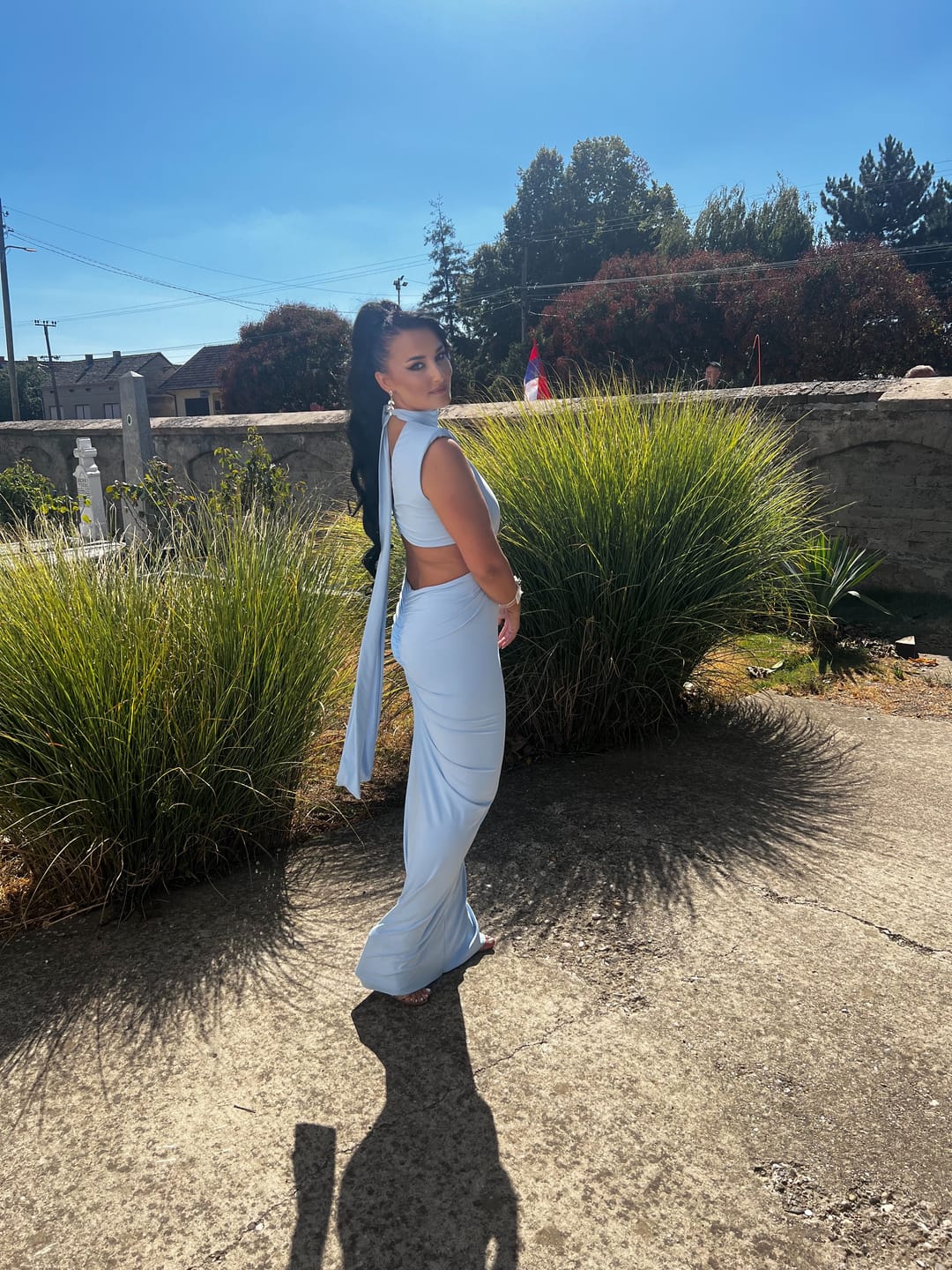 Customer photo review of WIST DRESS BABY BLUE
