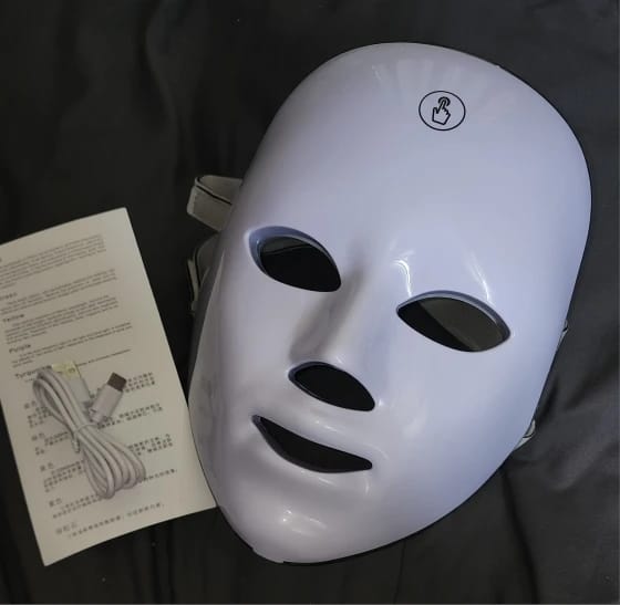 Customer photo review of Red Light Mask – LED Red Light Therapy Face Mask for Skin
