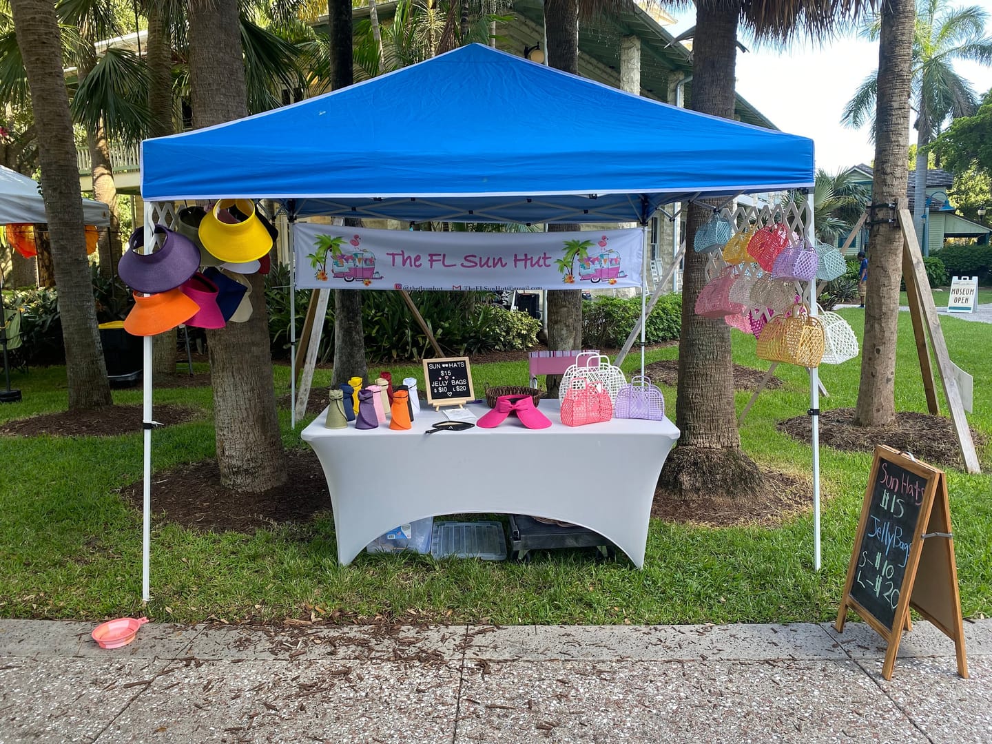 Customer photo review of Custom canopy valance banner for 10x 10 canopy