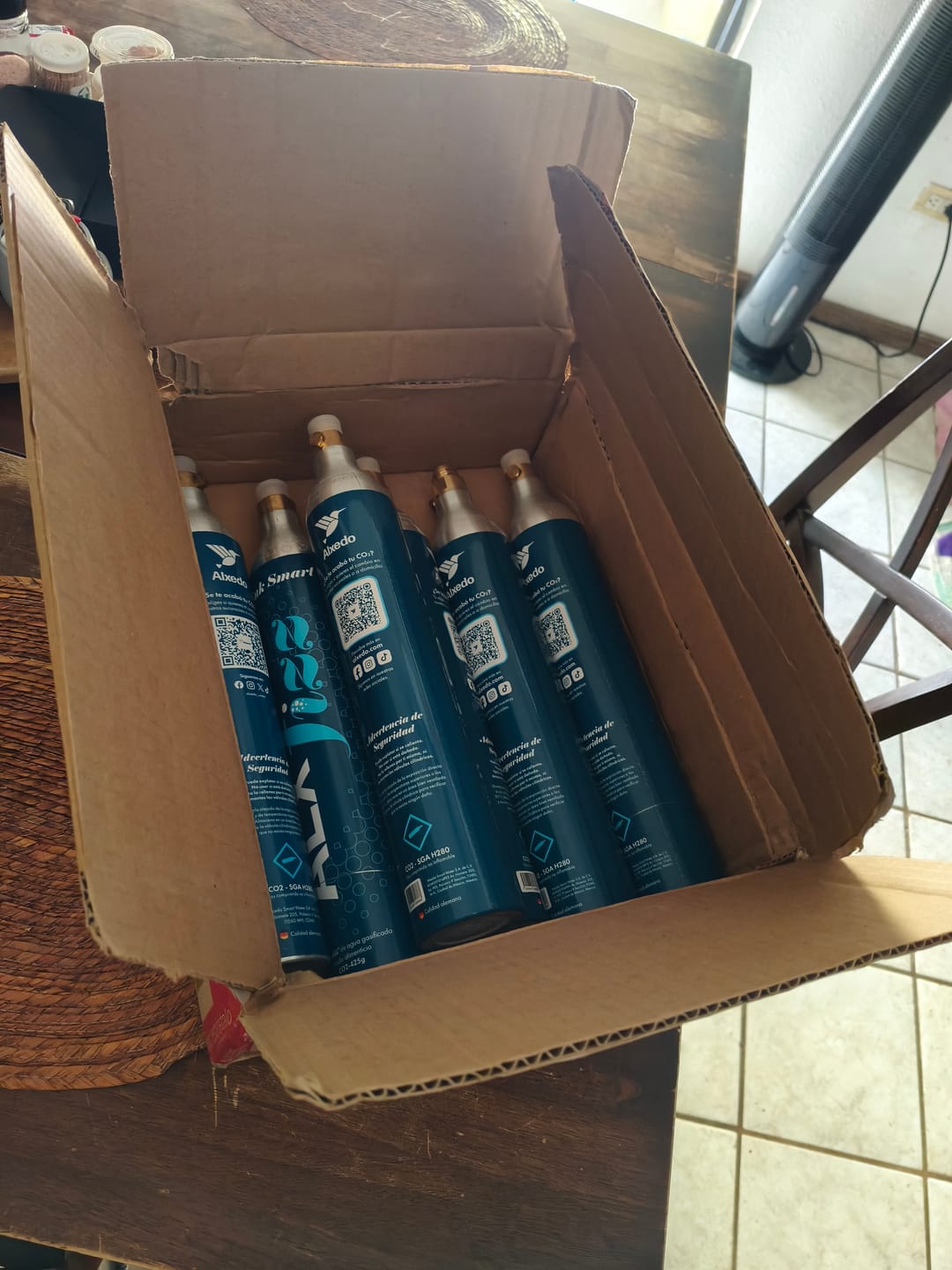 Customer photo review of Intercambio De Cilindro De CO₂
