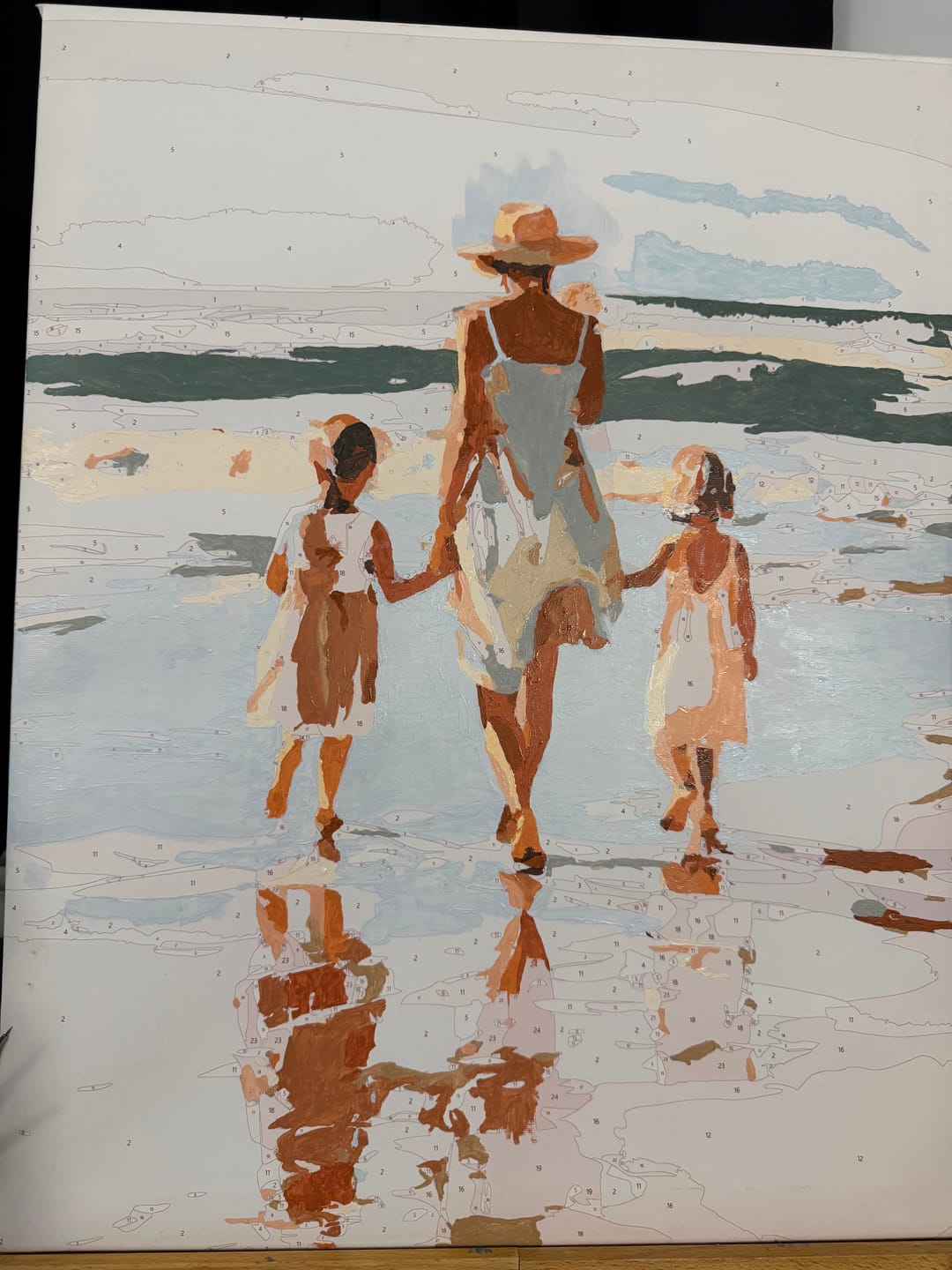 Customer photo review of Surprise Painting | Paint by Numbers