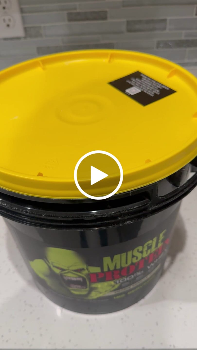 Customer video review of Whey Protein Powder Bucket