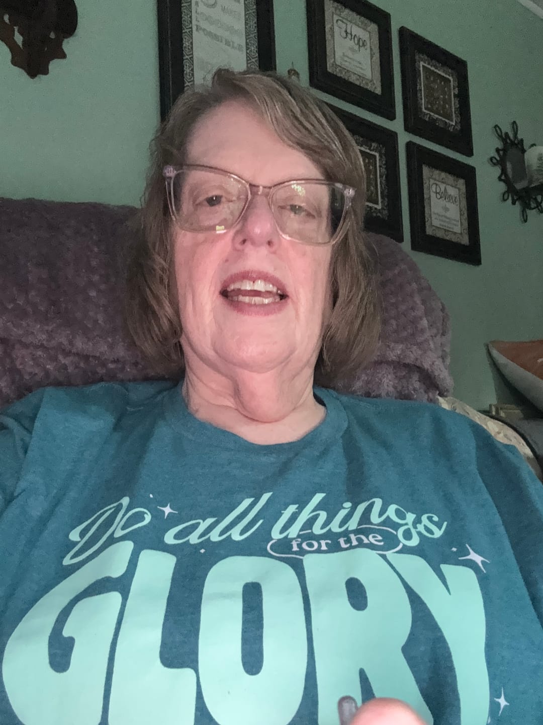 Customer photo review of Women's Christian T-Shirt Club