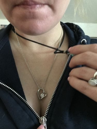 Customer photo review of Gift for Daughter from Dad - A Beautiful Father-Daughter Necklace - gifts daughter
