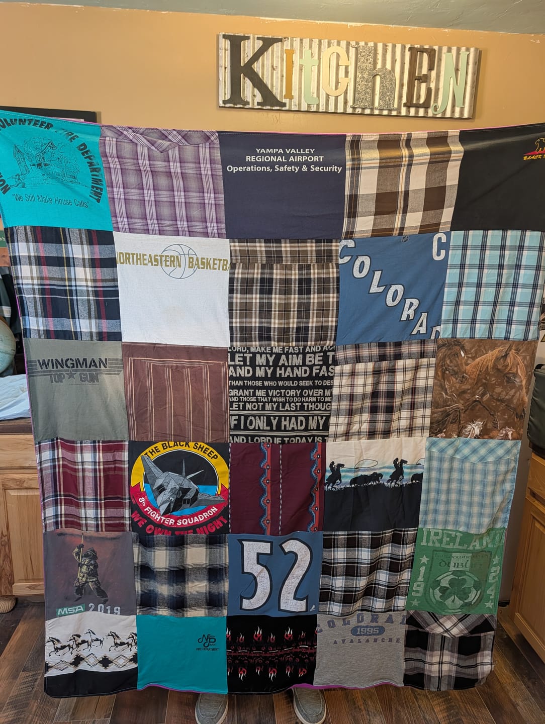 Customer photo review of Project Repat T-Shirt Quilt