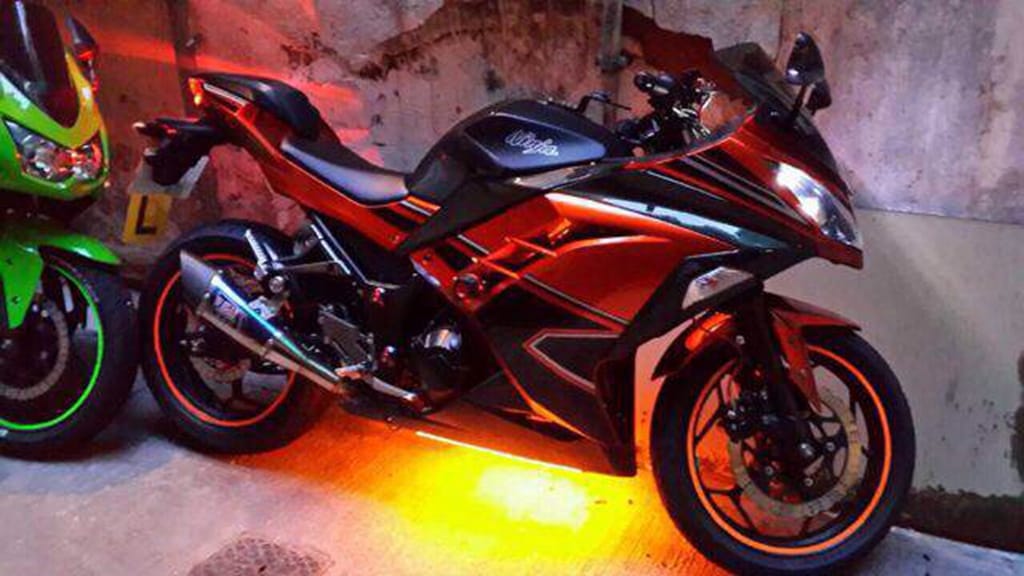 Customer photo review of Candy Red Ninja300 Color Fairing Kit For Kawasaki Ninja 300 Fairing