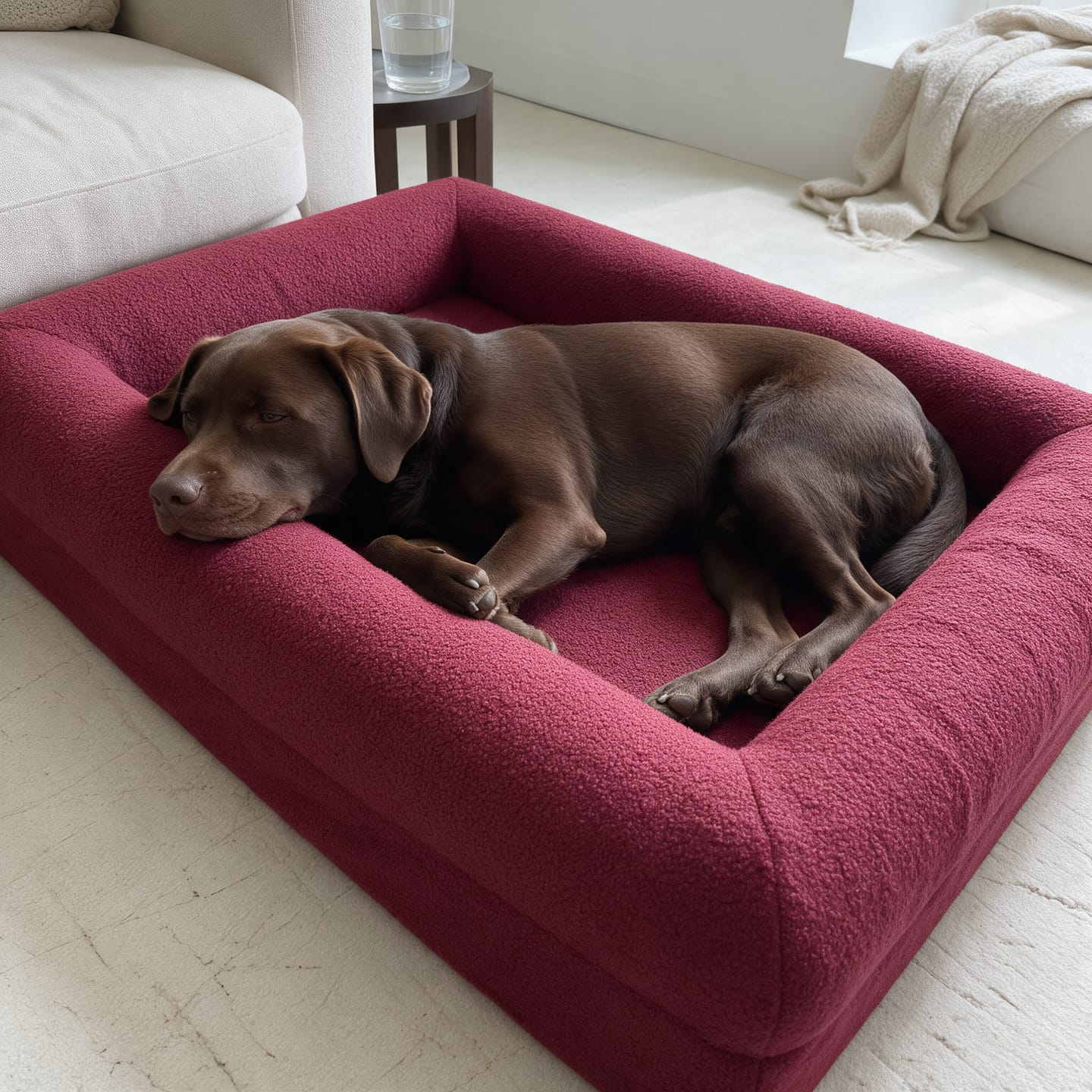 Customer photo review of Orthopedische Hondenbed - Floral Jacquard