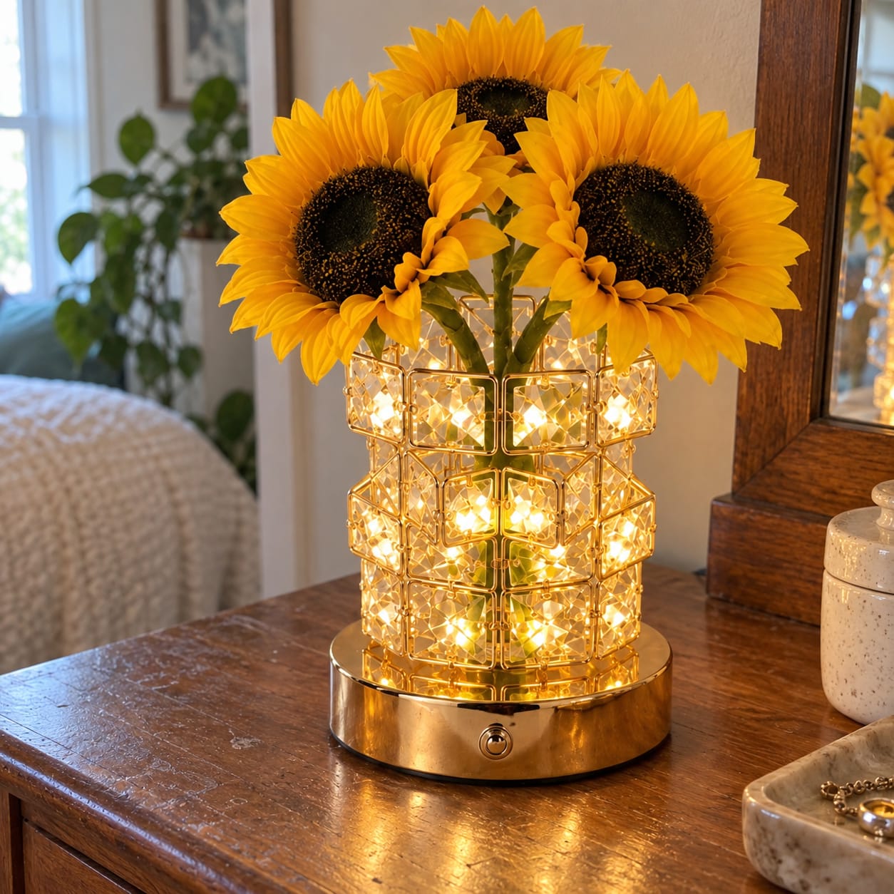 Customer photo review of Sunflower Bloom Lamp