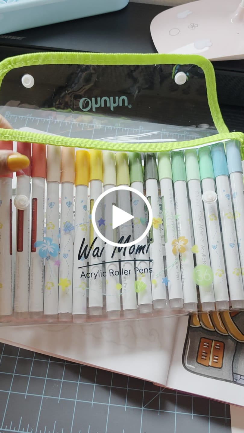 Customer video review of Ohuhu Wai Momi Acrylic Gel Pens