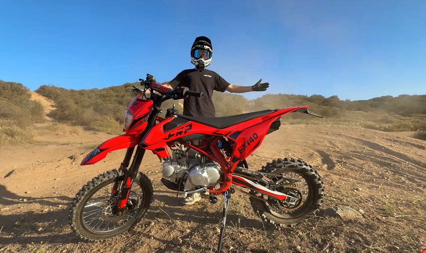 Customer photo review of 140cc Dirt Bike for Teens & Adults — FRP Moto FX140, Oil-Cooled 4-Speed Manual