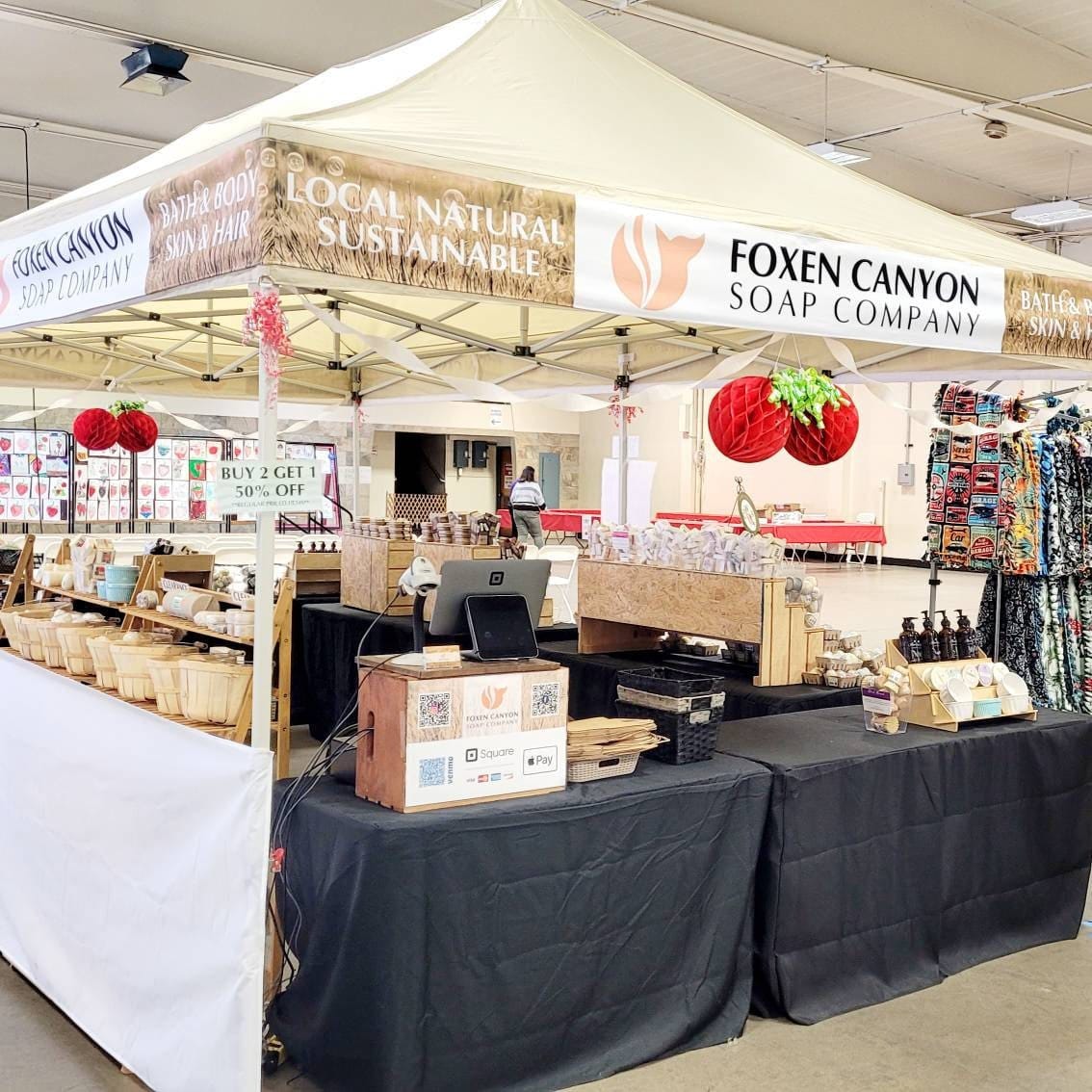 Customer photo review of Custom canopy valance banner for 10x 10 canopy