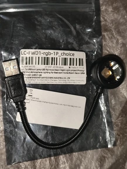 Customer photo review of Light Projector Yellow Sunset