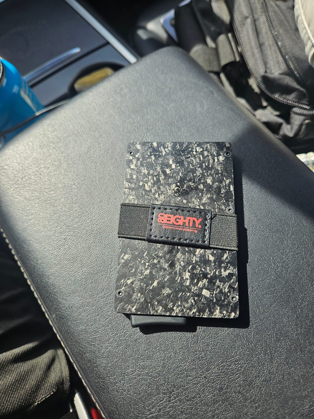 Customer photo review of 80Eighty® Minimalist Forged Carbon Wallet