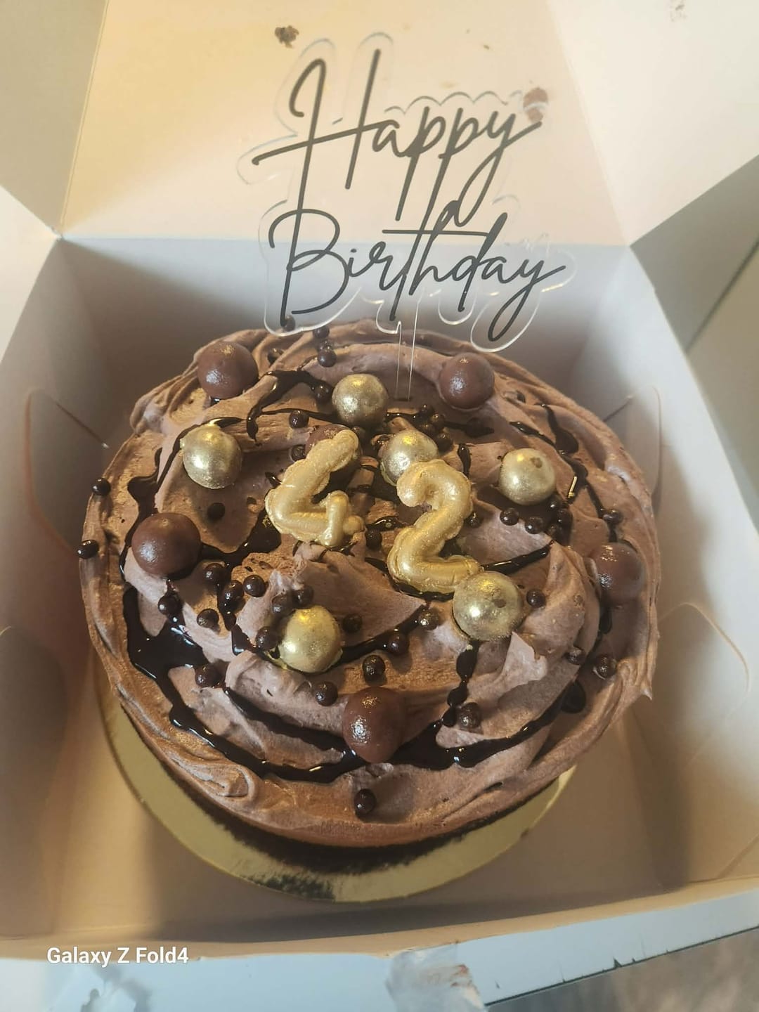 Customer photo review of Double Chocolate Cake