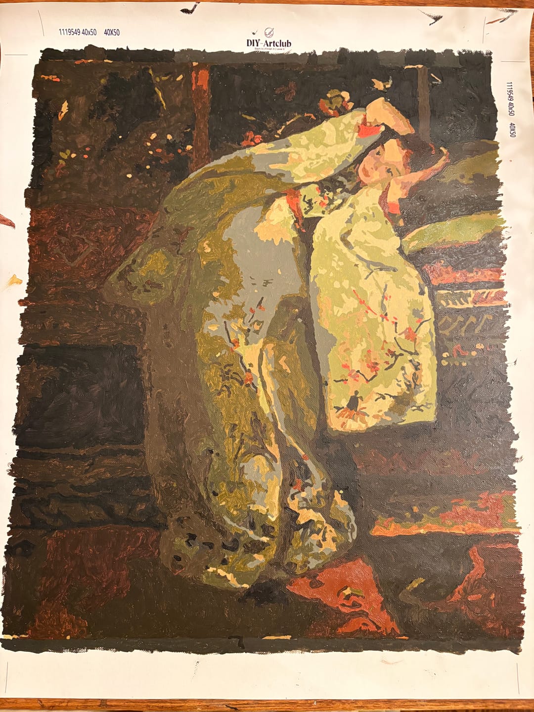 Customer photo review of Girl in a White Kimono - George Hendrik Breitner | Paint by Number