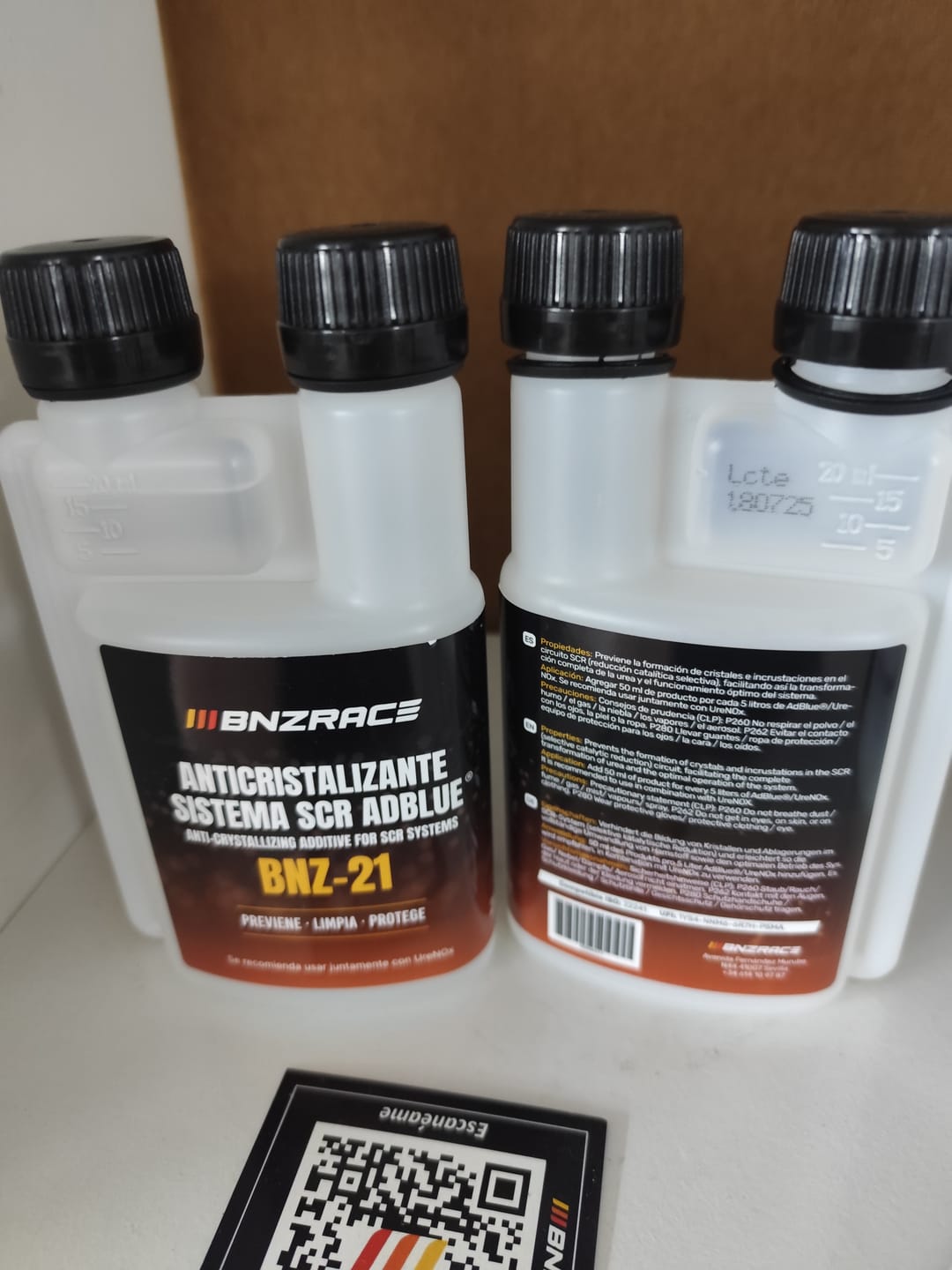 Customer photo review of BNZ-21 Anticristalizante y Limpiador de AdBlue®