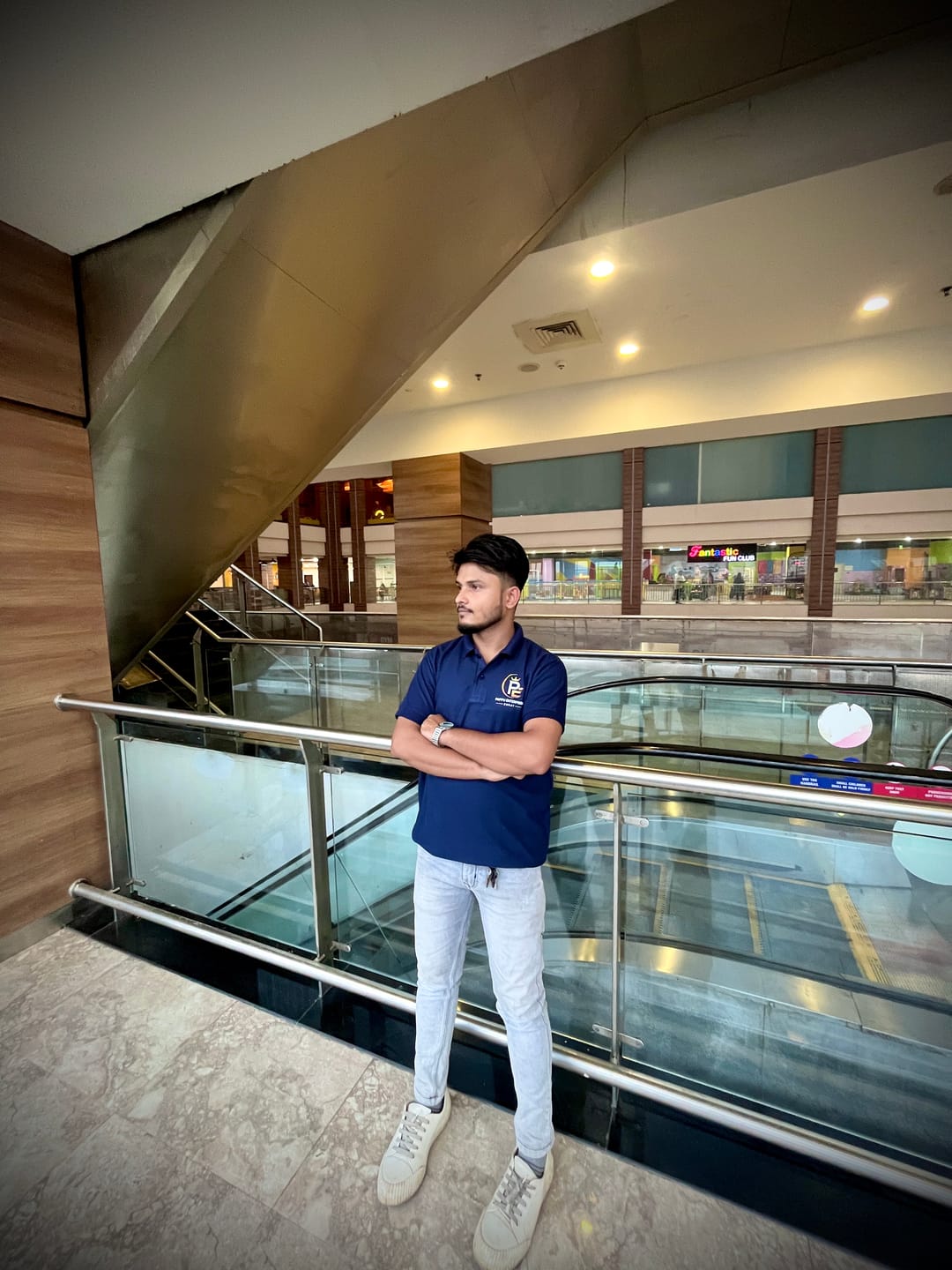 Customer photo review of Customized Polo T-Shirt With Your Company Logo | Order Logo Printed Tees | PrintMine.in