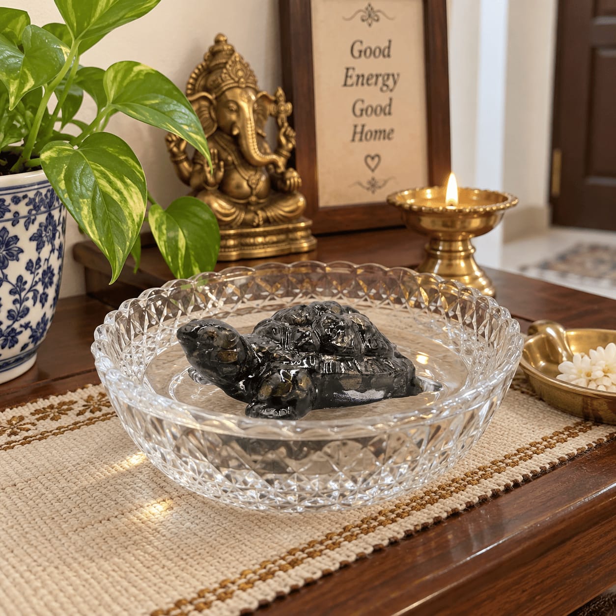 Customer photo review of Pyrite Tortoise Statue
