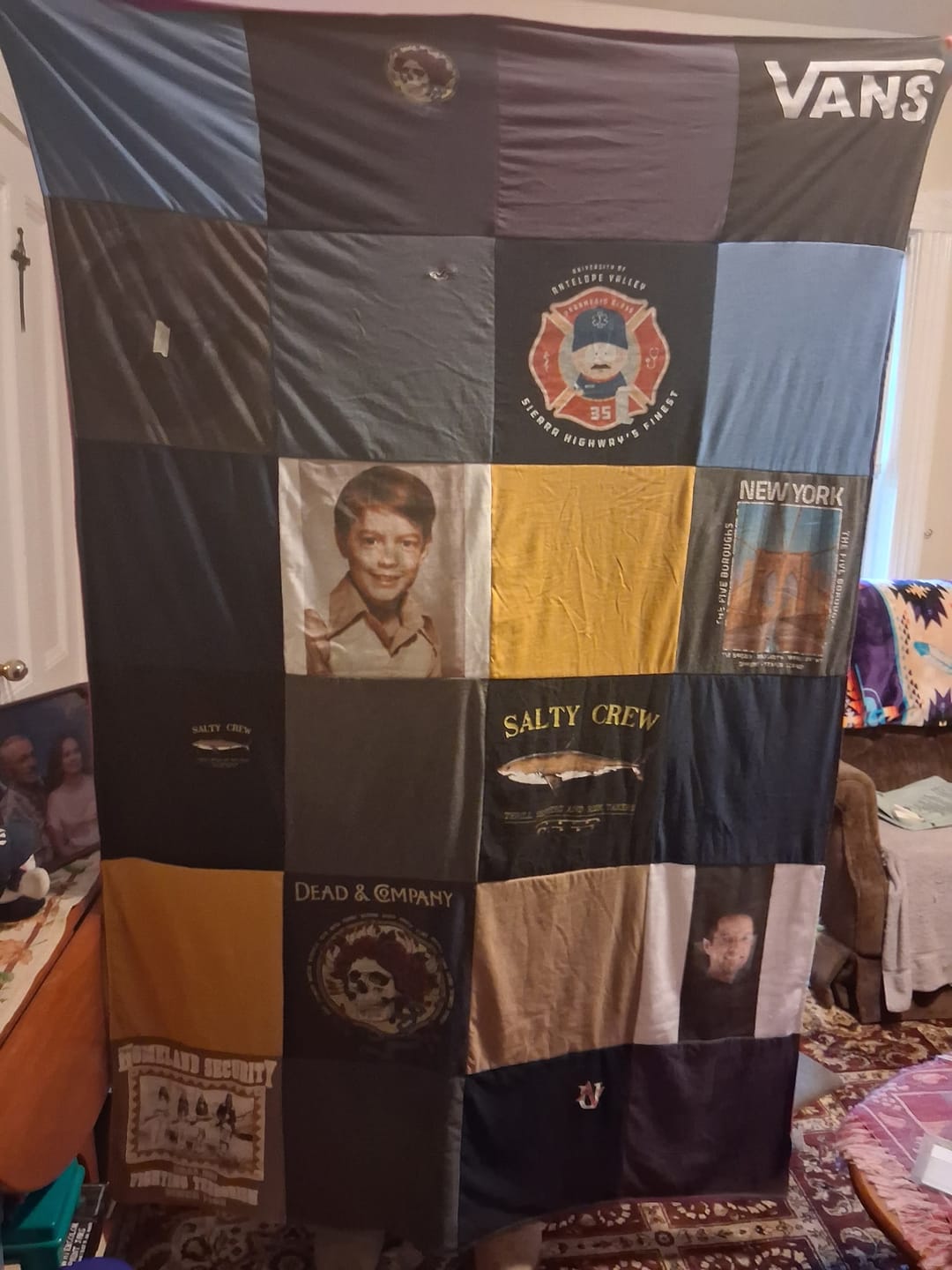 Customer photo review of Project Repat T-Shirt Quilt