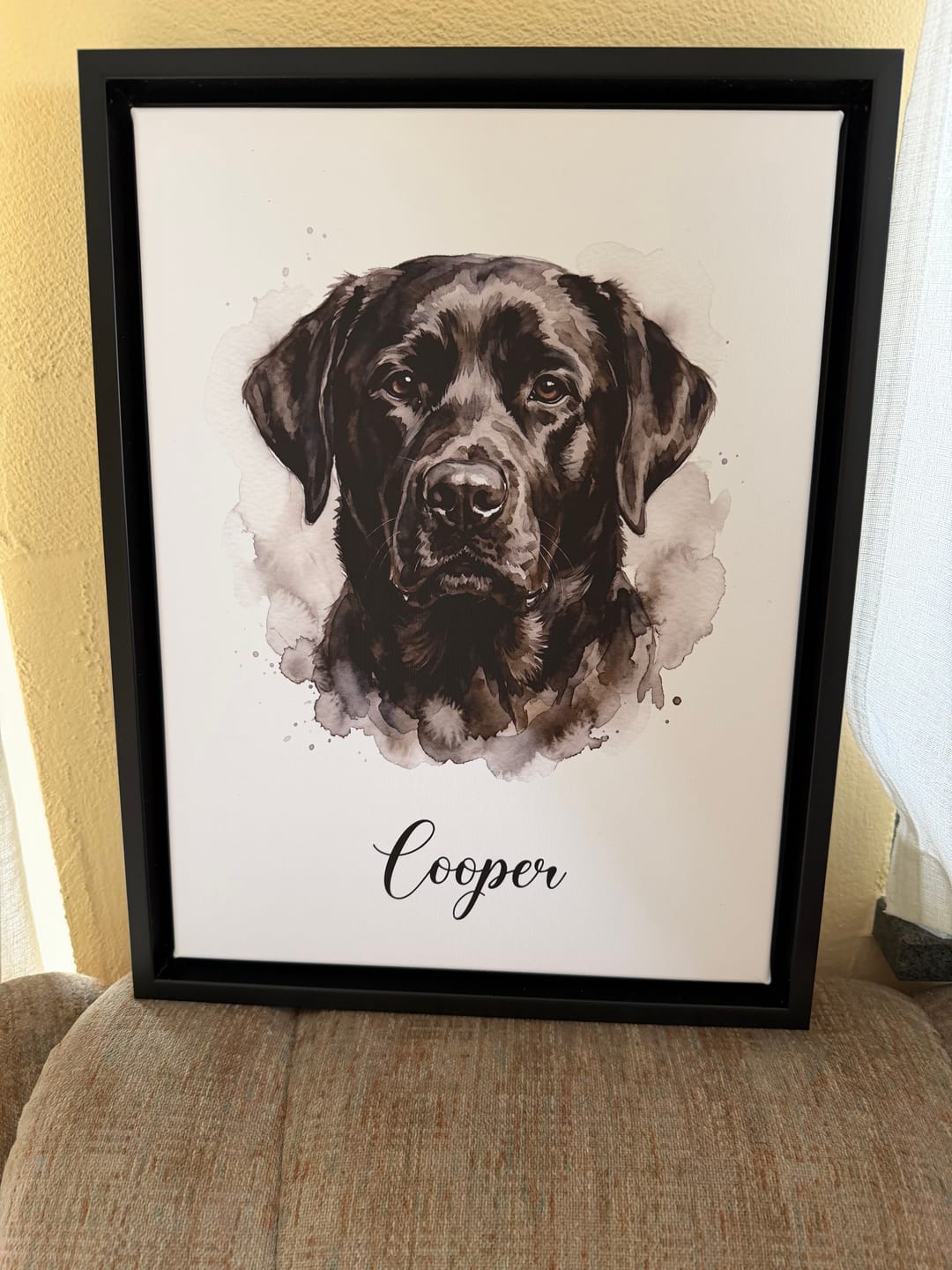 Customer photo review of Dein Liebling als Aquarell-Kunstwerk