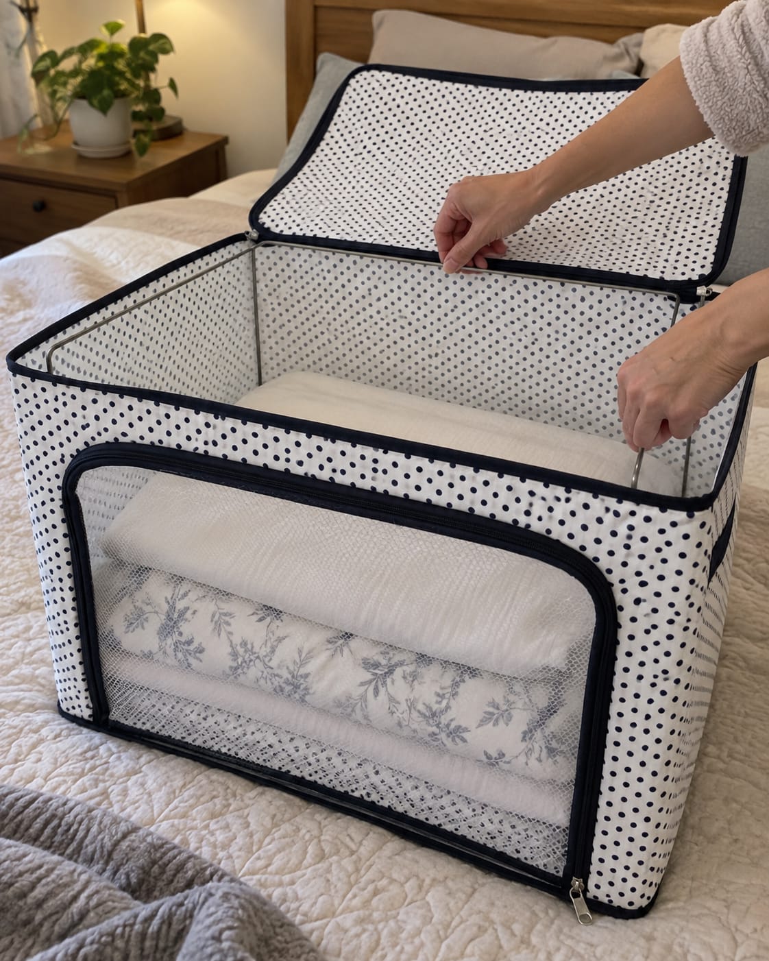 Customer photo review of Gulehome 3'Lü Katlanabilir Demir İskeletli Düzenleyici Hurç