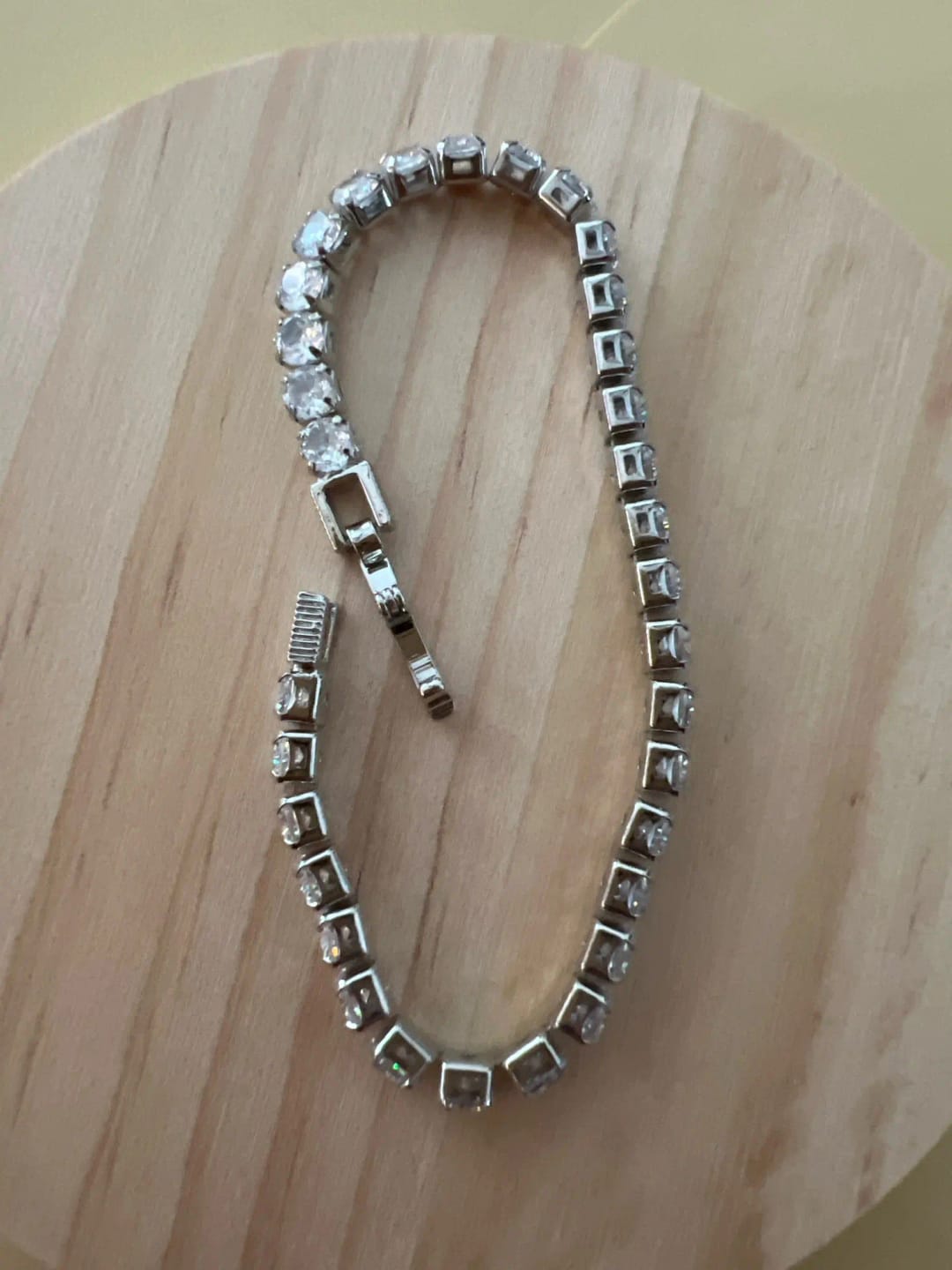 Customer photo review of Bracelet tennis (argent)