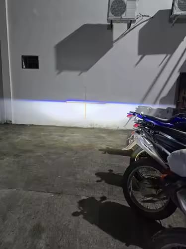 Customer photo review of Super Beam H4 Mini Projector Lens Bulb (Bikes & Cars)