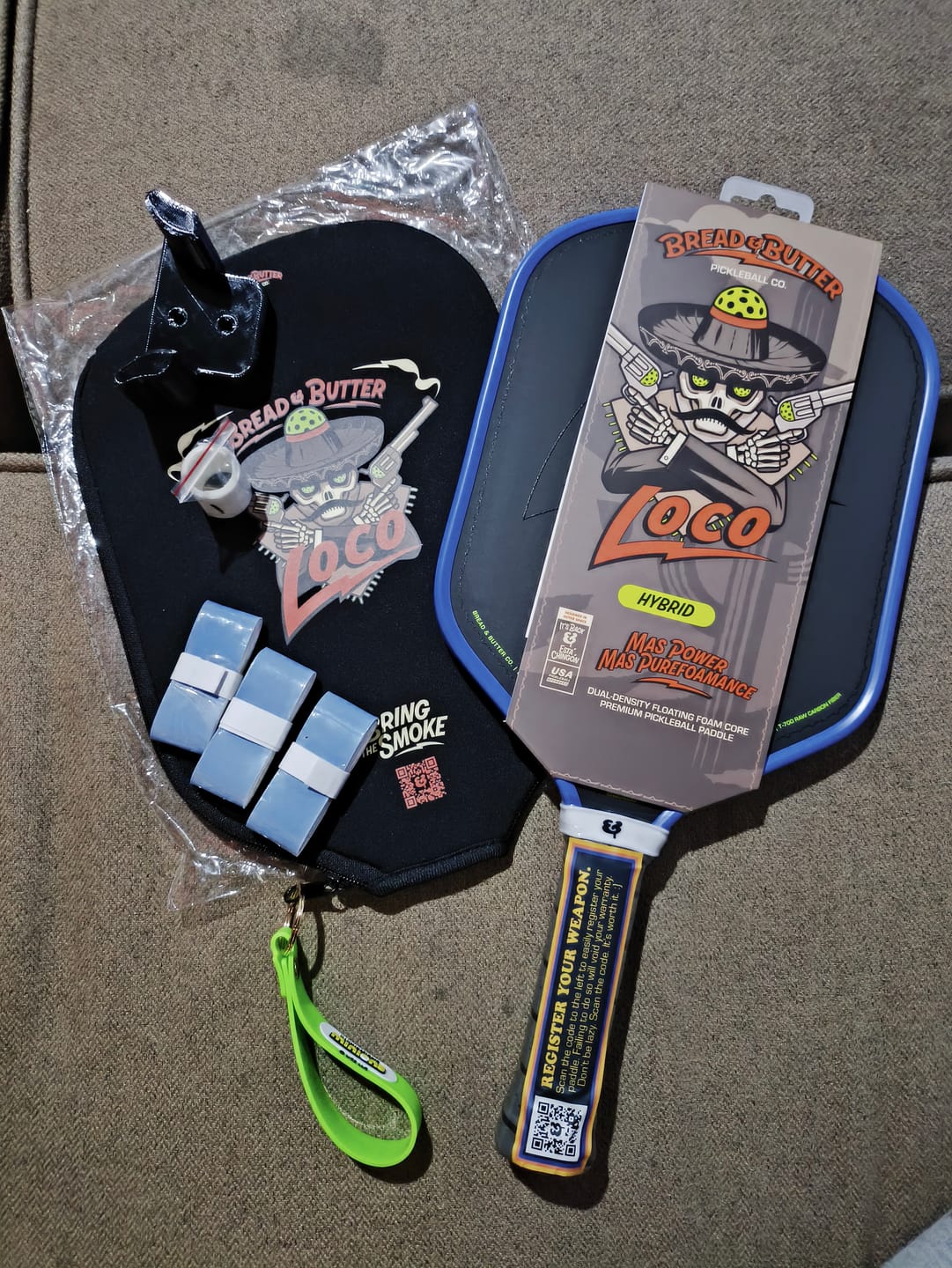 Customer photo review of The Loco 16mm Pickleball Paddle Hybrid